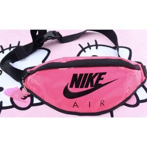 Nike Air Pink TPU Waist Pack Fanny Pack Adjustable Crossbody Bag